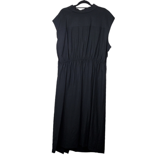 Old Navy Womens Short Sleeve Black Cutout Twist Front Shirt Dress Size 3X NWT - Picture 5 of 8